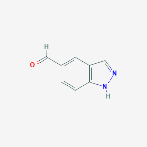 molecular formula C8H6N2O B112364 1H-吲唑-5-甲醛 CAS No. 253801-04-6