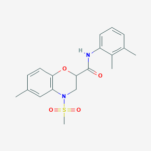 N-(2,3-dimethylphenyl)-6-methyl-4-(methylsulfonyl)-3,4-dihydro-2H-1,4-benzoxazine-2-carboxamide