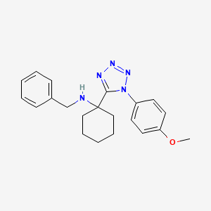 N-benzyl-1-[1-(4-methoxyphenyl)-1H-tetrazol-5-yl]cyclohexanamine