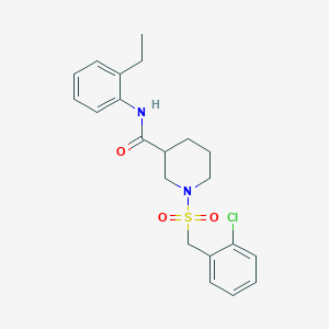 1-[(2-chlorobenzyl)sulfonyl]-N-(2-ethylphenyl)piperidine-3-carboxamide