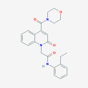 N-(2-ethylphenyl)-2-[4-(morpholin-4-ylcarbonyl)-2-oxoquinolin-1(2H)-yl]acetamide