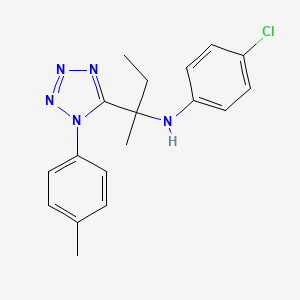 4-chloro-N-{2-[1-(4-methylphenyl)-1H-tetrazol-5-yl]butan-2-yl}aniline