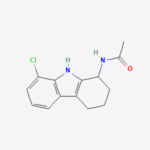 molecular formula C14H15ClN2O B11236598 N-(8-chloro-2,3,4,9-tetrahydro-1H-carbazol-1-yl)acetamide 