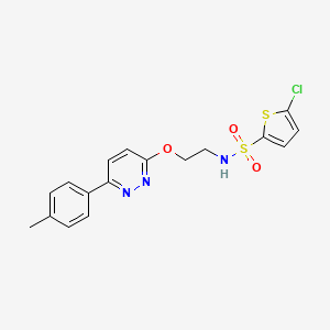 5-chloro-N-(2-((6-(p-tolyl)pyridazin-3-yl)oxy)ethyl)thiophene-2-sulfonamide