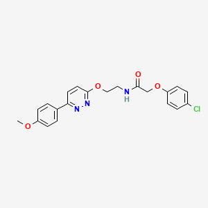 2-(4-chlorophenoxy)-N-(2-{[6-(4-methoxyphenyl)pyridazin-3-yl]oxy}ethyl)acetamide