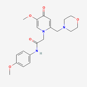 2-(5-methoxy-2-(morpholinomethyl)-4-oxopyridin-1(4H)-yl)-N-(4-methoxyphenyl)acetamide