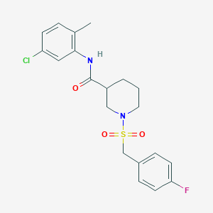 N-(5-chloro-2-methylphenyl)-1-[(4-fluorobenzyl)sulfonyl]piperidine-3-carboxamide