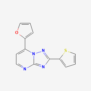 7-(Furan-2-yl)-2-(thiophen-2-yl)[1,2,4]triazolo[1,5-a]pyrimidine