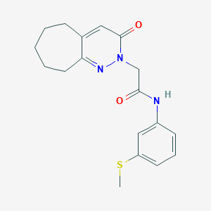 N-[3-(methylsulfanyl)phenyl]-2-(3-oxo-3,5,6,7,8,9-hexahydro-2H-cyclohepta[c]pyridazin-2-yl)acetamide