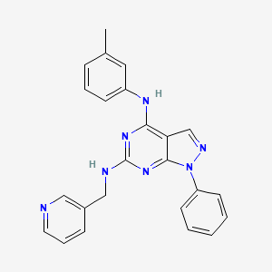 N~4~-(3-methylphenyl)-1-phenyl-N~6~-(pyridin-3-ylmethyl)-1H-pyrazolo[3,4-d]pyrimidine-4,6-diamine