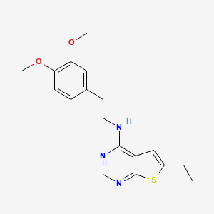 N-[2-(3,4-dimethoxyphenyl)ethyl]-6-ethylthieno[2,3-d]pyrimidin-4-amine