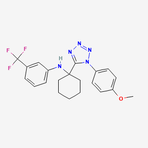 N-{1-[1-(4-methoxyphenyl)-1H-tetrazol-5-yl]cyclohexyl}-3-(trifluoromethyl)aniline