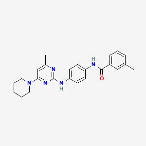 3-Methyl-N-(4-{[4-methyl-6-(piperidin-1-YL)pyrimidin-2-YL]amino}phenyl)benzamide