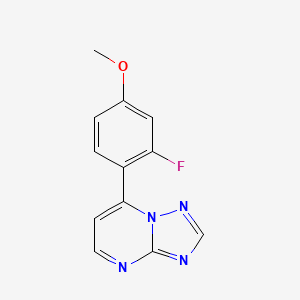 7-(2-Fluoro-4-methoxyphenyl)[1,2,4]triazolo[1,5-a]pyrimidine