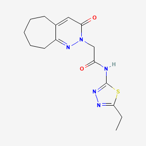 N-(5-ethyl-1,3,4-thiadiazol-2-yl)-2-(3-oxo-3,5,6,7,8,9-hexahydro-2H-cyclohepta[c]pyridazin-2-yl)acetamide