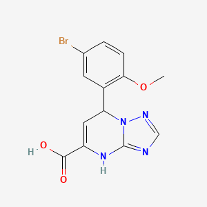 7-(5-Bromo-2-methoxyphenyl)-4,7-dihydro[1,2,4]triazolo[1,5-a]pyrimidine-5-carboxylic acid