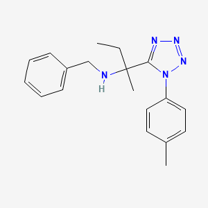 molecular formula C19H23N5 B11237063 N-benzyl-2-[1-(4-methylphenyl)-1H-tetrazol-5-yl]butan-2-amine 