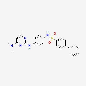 N-(4-((4-(dimethylamino)-6-methylpyrimidin-2-yl)amino)phenyl)-[1,1'-biphenyl]-4-sulfonamide