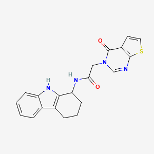 2-(4-oxothieno[2,3-d]pyrimidin-3(4H)-yl)-N-(2,3,4,9-tetrahydro-1H-carbazol-1-yl)acetamide