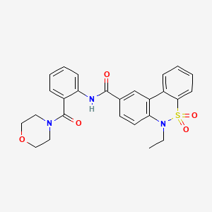 6-Ethyl-N-[2-(4-morpholinylcarbonyl)phenyl]-6H-dibenzo[C,E][1,2]thiazine-9-carboxamide 5,5-dioxide