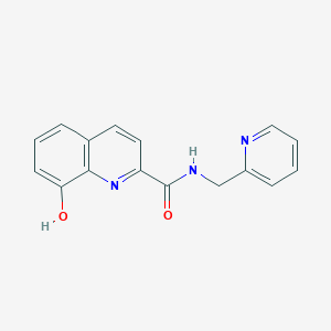 8-Hydroxy-N-[(pyridin-2-yl)methyl]quinoline-2-carboxamide