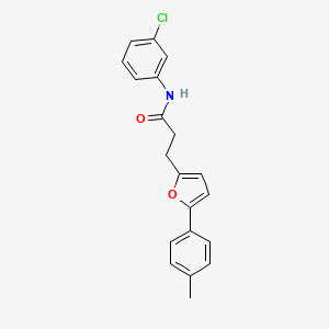 N-(3-chlorophenyl)-3-[5-(4-methylphenyl)furan-2-yl]propanamide