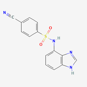 Benzenesulfonamide, N-(3H-benzoimidazol-4-yl)-4-cyano-