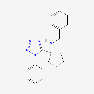 N-benzyl-1-(1-phenyl-1H-tetrazol-5-yl)cyclopentanamine