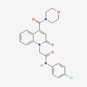 N-(4-chlorophenyl)-2-[4-(morpholin-4-ylcarbonyl)-2-oxoquinolin-1(2H)-yl]acetamide