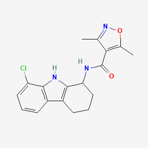 N-(8-chloro-2,3,4,9-tetrahydro-1H-carbazol-1-yl)-3,5-dimethyl-4-isoxazolecarboxamide