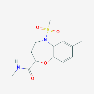 N,7-dimethyl-5-(methylsulfonyl)-2,3,4,5-tetrahydro-1,5-benzoxazepine-2-carboxamide