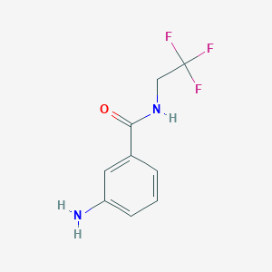 molecular formula C9H9F3N2O B112374 3-氨基-N-(2,2,2-三氟乙基)苯甲酰胺 CAS No. 260973-22-6