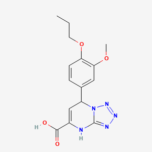 7-(3-Methoxy-4-propoxyphenyl)-4,7-dihydrotetrazolo[1,5-a]pyrimidine-5-carboxylic acid