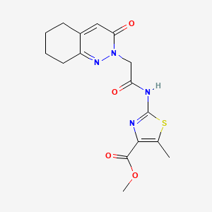 methyl 5-methyl-2-{[(3-oxo-5,6,7,8-tetrahydrocinnolin-2(3H)-yl)acetyl]amino}-1,3-thiazole-4-carboxylate