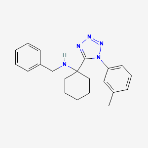 N-benzyl-1-[1-(3-methylphenyl)-1H-tetrazol-5-yl]cyclohexanamine