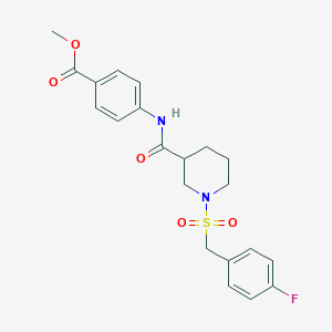 Methyl 4-[({1-[(4-fluorobenzyl)sulfonyl]piperidin-3-yl}carbonyl)amino]benzoate