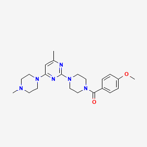 2-[4-(4-Methoxybenzoyl)piperazin-1-yl]-4-methyl-6-(4-methylpiperazin-1-yl)pyrimidine