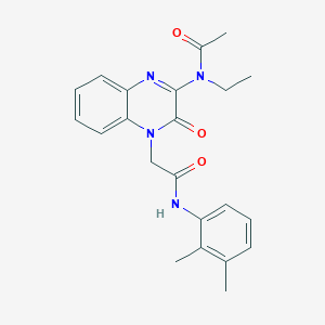 N-(4-{2-[(2,3-dimethylphenyl)amino]-2-oxoethyl}-3-oxo-3,4-dihydroquinoxalin-2-yl)-N-ethylacetamide