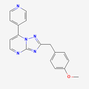 2-(4-Methoxybenzyl)-7-(4-pyridyl)[1,2,4]triazolo[1,5-a]pyrimidine