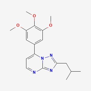 2-(2-Methylpropyl)-7-(3,4,5-trimethoxyphenyl)[1,2,4]triazolo[1,5-a]pyrimidine