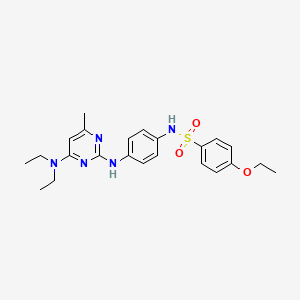 N-(4-((4-(diethylamino)-6-methylpyrimidin-2-yl)amino)phenyl)-4-ethoxybenzenesulfonamide