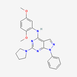 N-(2,5-dimethoxyphenyl)-1-phenyl-6-(pyrrolidin-1-yl)-1H-pyrazolo[3,4-d]pyrimidin-4-amine