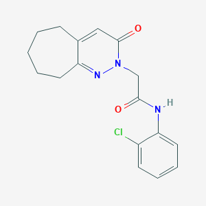 N-(2-chlorophenyl)-2-(3-oxo-3,5,6,7,8,9-hexahydro-2H-cyclohepta[c]pyridazin-2-yl)acetamide