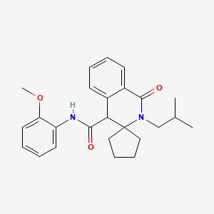 2'-isobutyl-{N}-(2-methoxyphenyl)-1'-oxo-1',4'-dihydro-2'{H}-spiro[cyclopentane-1,3'-isoquinoline]-4'-carboxamide