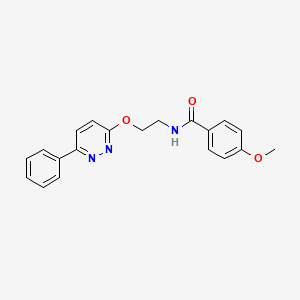 4-methoxy-N-{2-[(6-phenylpyridazin-3-yl)oxy]ethyl}benzamide