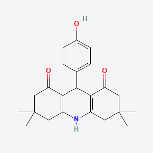 9-(4-Hydroxyphenyl)-3,3,6,6-tetramethyl-1,2,3,4,5,6,7,8,9,10-decahydroacridine-1,8-dione