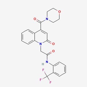 2-[4-(morpholin-4-ylcarbonyl)-2-oxoquinolin-1(2H)-yl]-N-[2-(trifluoromethyl)phenyl]acetamide