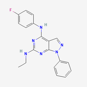 N~6~-ethyl-N~4~-(4-fluorophenyl)-1-phenyl-1H-pyrazolo[3,4-d]pyrimidine-4,6-diamine