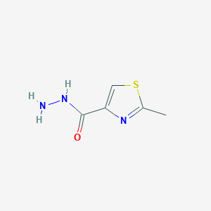 molecular formula C5H7N3OS B011238 2-Methylthiazole-4-carbohydrazide CAS No. 101767-28-6