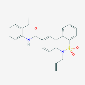 6-allyl-N-(2-ethylphenyl)-6H-dibenzo[c,e][1,2]thiazine-9-carboxamide 5,5-dioxide